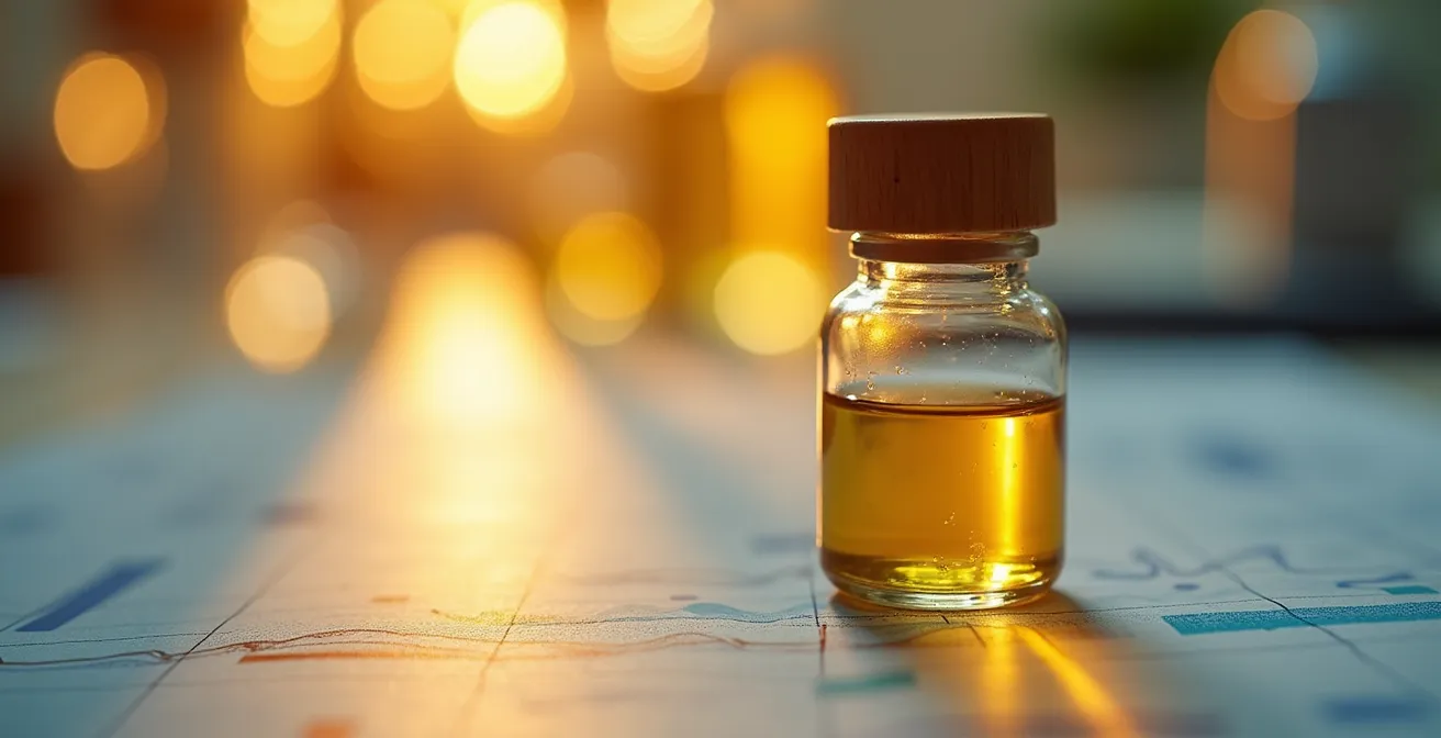 Axe Macro & Textural : Détail d'un chromatogramme d'huile essentielle